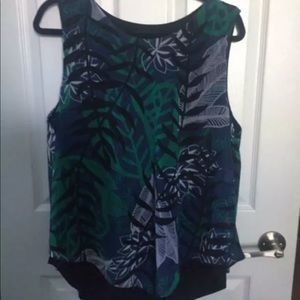 ALFANI Green Sleeveless Blouse (XL) NEW $59.50